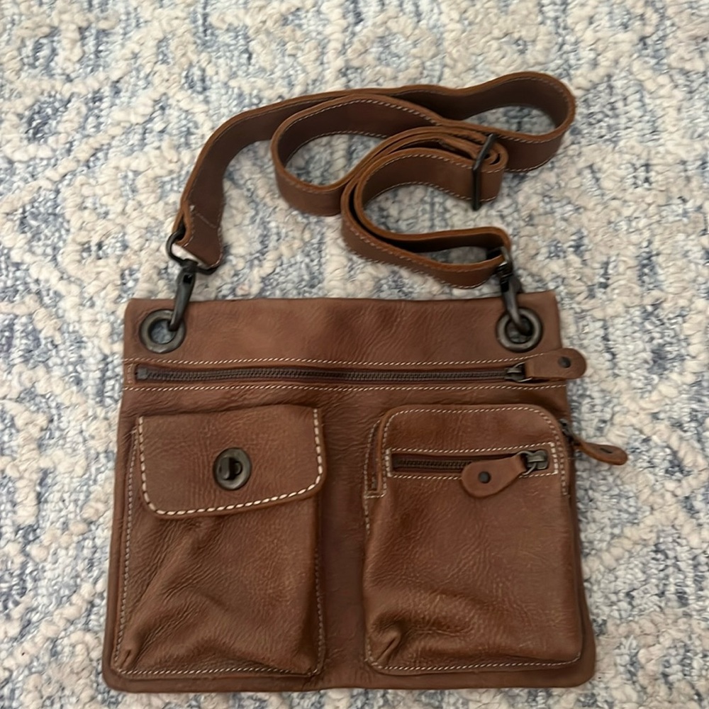Roots Leather Crossbody